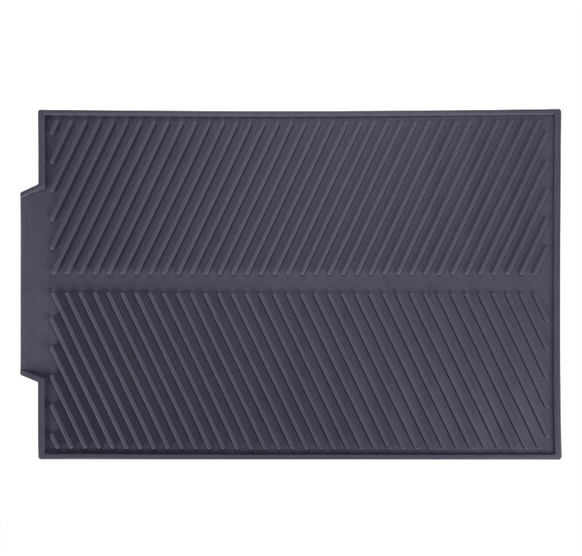 Dailygoods- Afdruiprekmat Siliconen - Hittebestendig - Antislip - Rechthoek - 39 X 25 cm - Eenvoudig te reinigen - Afwasmat
