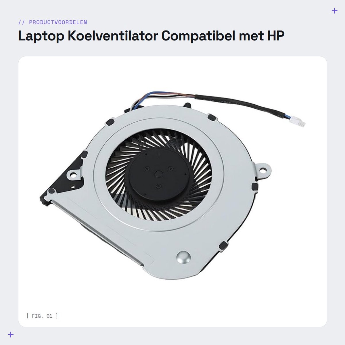Dailygoods - Laptop Koelventilator Compatibel met HP Modellen