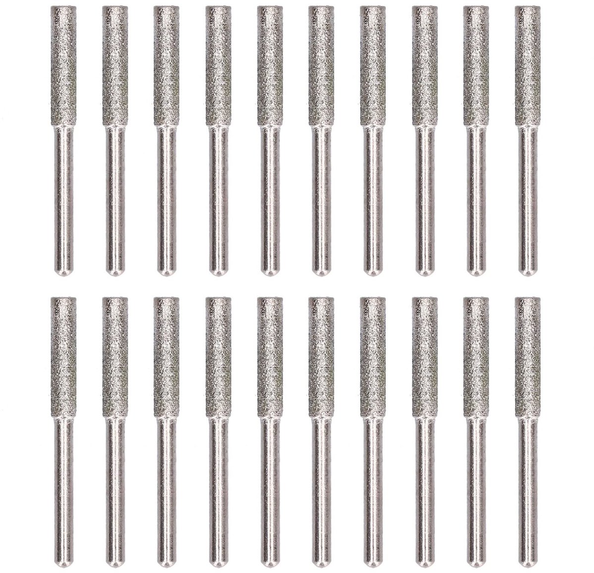 Dailygoods- Slijpkop Roterende Vijl - Slijpsteen voor Tuingereedschap - Slijpwielen - 20 Stuks - Gelegeerd Staal - Voor Metalen Kettingzaag - Slijpwiel