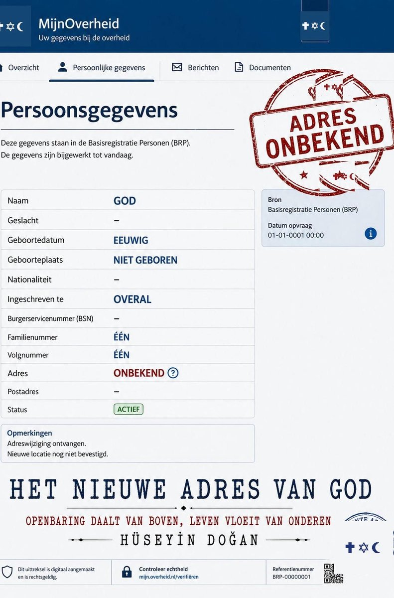Het Nieuwe Adres Van God