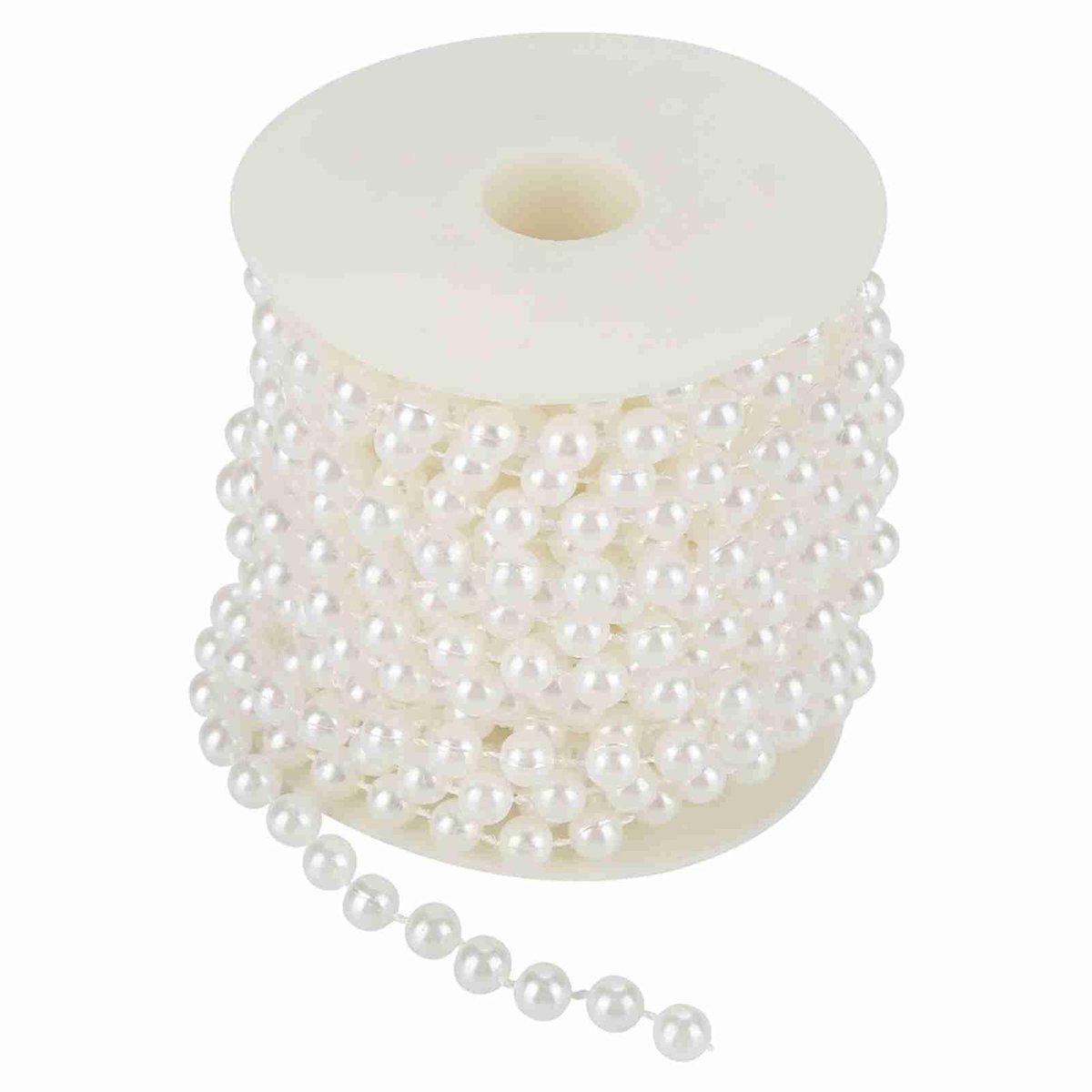 Dailygoods- Kralen Garland 32,8ft - Imitatieparels - Bruiloft Decoratie - Feestelijke Versiering - DIY Projecten - Flexibele Draad - Decoratieketting