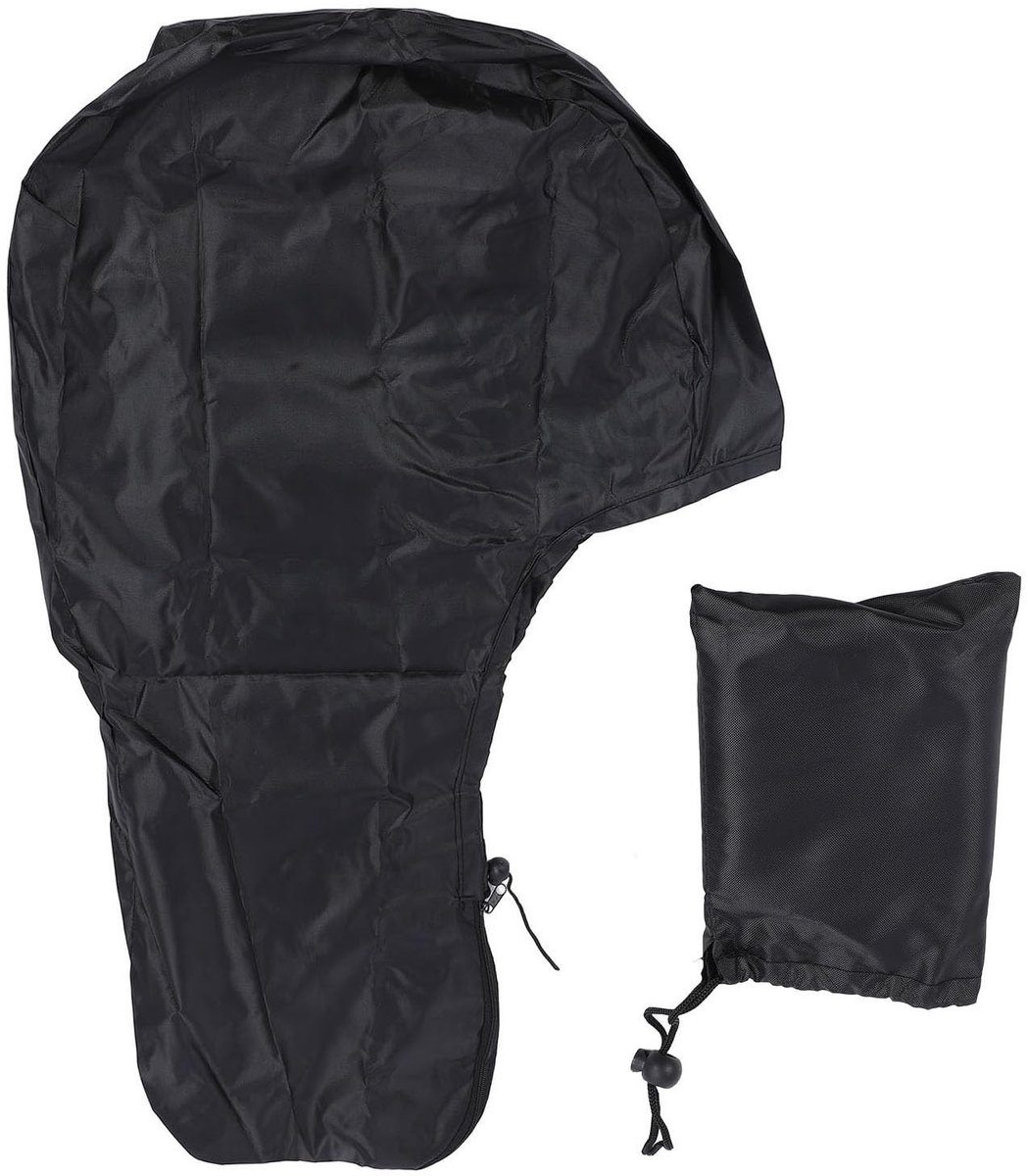 Dailygoods- Buitenboordmotorhoes Waterdichte Bescherming - Polyester - Winddicht Ontwerp - Inclusief Opbergtas - Lichtgewicht - Geschikt voor Motoren tot 5 PK - Motorkap