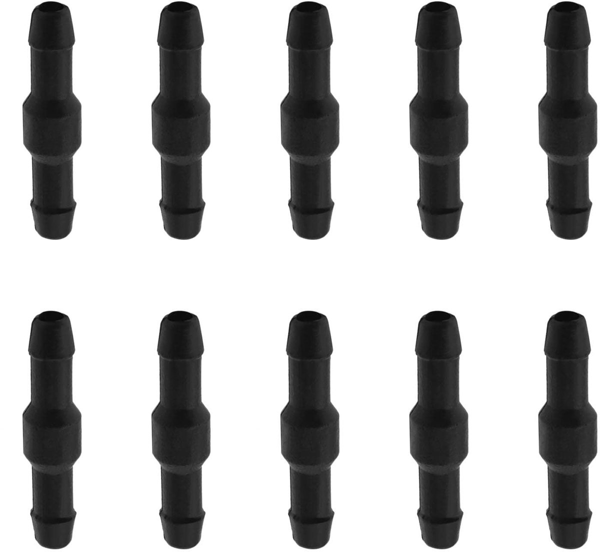 Dailygoods- Ruitensproeierslangfitting Set van 10 - 2-weg Connector - L-type - Binnendiameter 3 mm - Buitendiameter 4 mm - Hoogwaardige Kunststof - Slangconnector