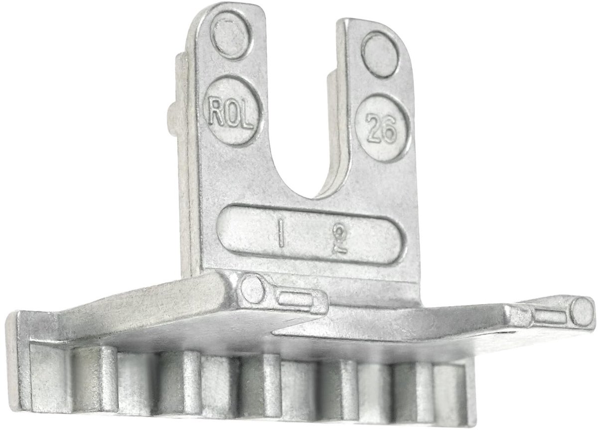 Dailygoods- Getande Slide Vervanging - Compatibel met ROTOline 26B - Roestbestendig Staal - 50mm Lengte - Eenvoudige Installatie - Duurzaam Mechanisme - Raammechanisme