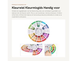 Dailygoods- Kleurwiel 23,5 cm - Kleurencirkel - Kleurencombinaties - Schildergereedschap - Onderwijs - Beginners hulpmiddel