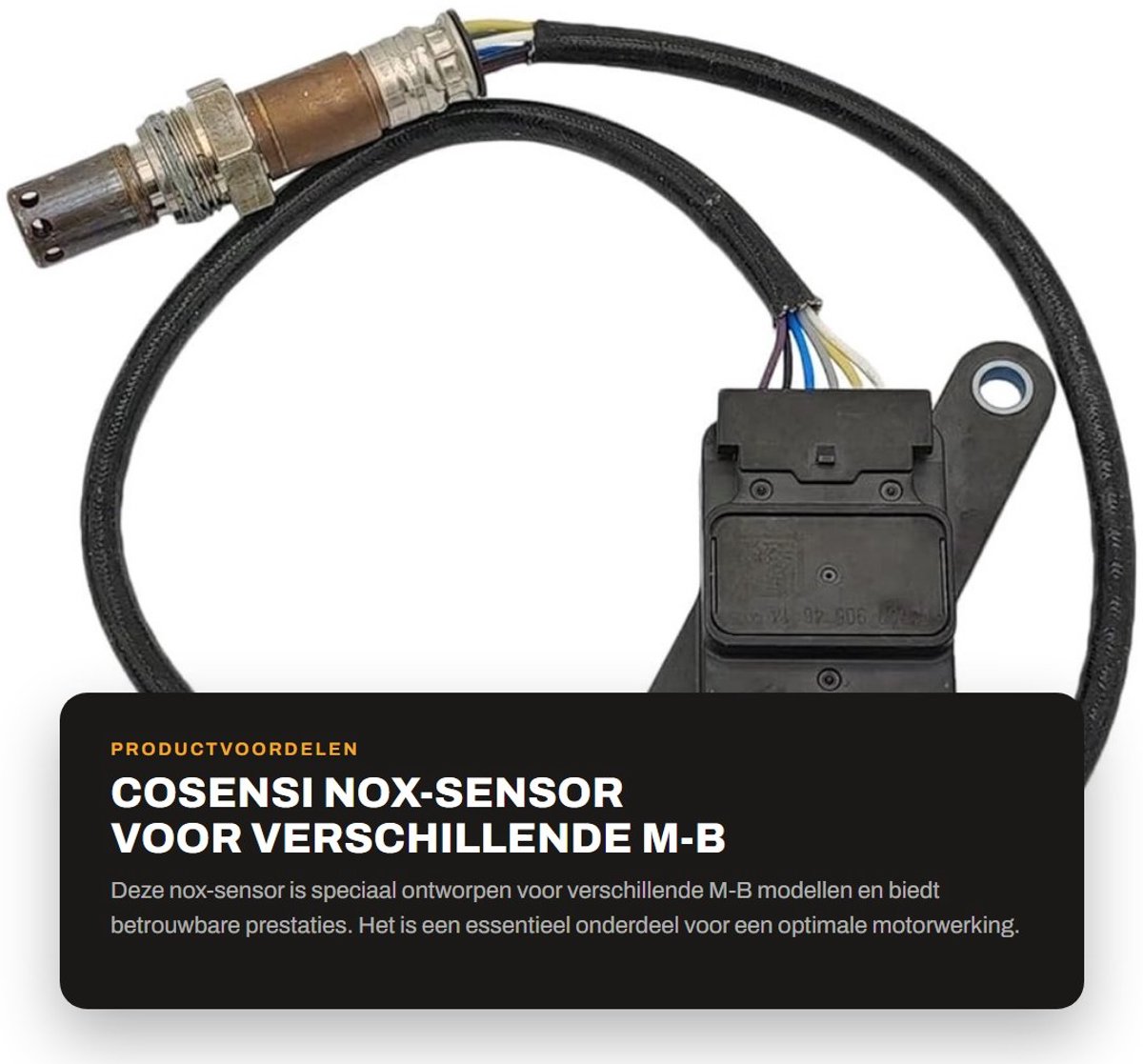 Dailygoods- Nox-sensor voor M-B C-Klasse W206 - M-B E-Klasse W213 - M-B CLS C257 - M-B S-Klasse W447 - 1992 cc, 120/147/195 kW, 163/200/265 pk - Uitlaatgasmeter