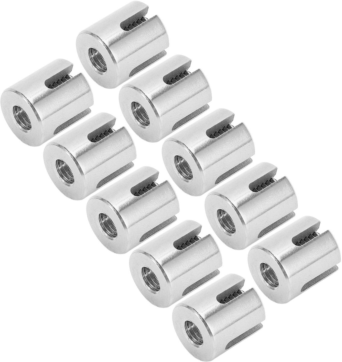 Dailygoods- Kabelklem 30pcs - Roestvrij Staal - Bevestiging voor Staaldraden - Buiten- en Binnengebruik - Eenvoudig te Installeren - Schokbestendig - Klem