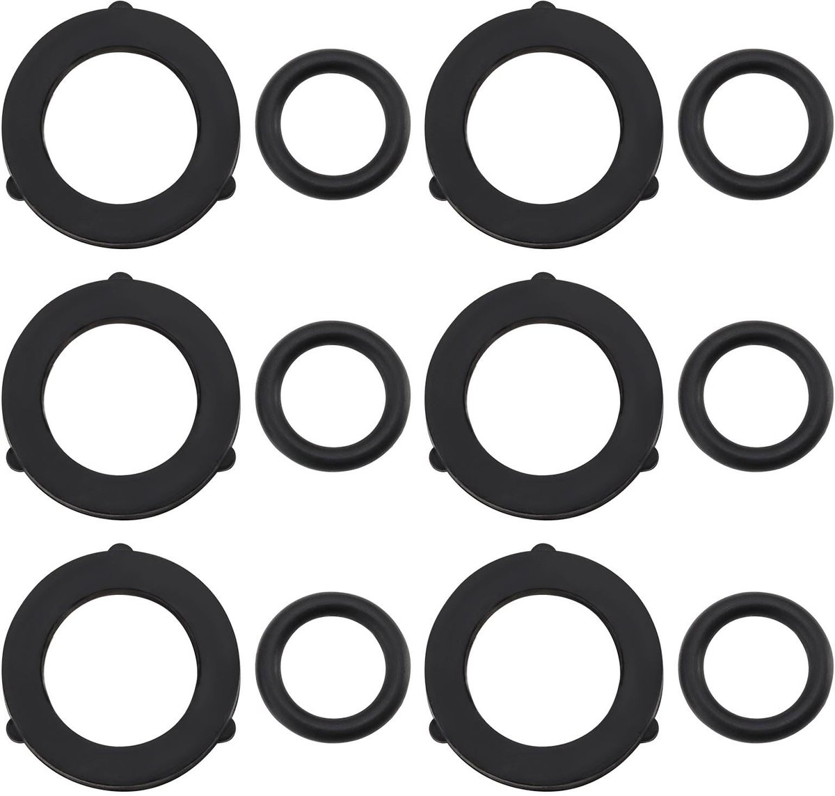 Dailygoods- O-ringen Set 20 Stuks - Rubber - Tap Connector - Wasmachine Onderdelen - Hozelock Accessoires - Binnendiameter 16 mm - Afdichtringen