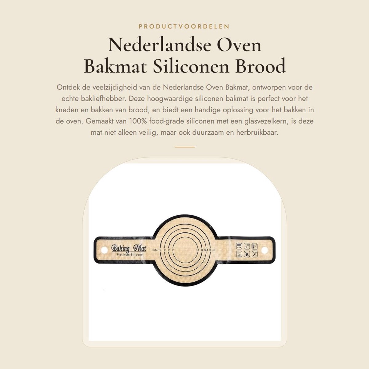 Dailygoods- Siliconen Bakmat - 100% Food-Grade Siliconen - Hittebestendig tot 249°C - Duurzaam - Multifunctioneel - Zwart met Glasvezelkern - Broodbakmat