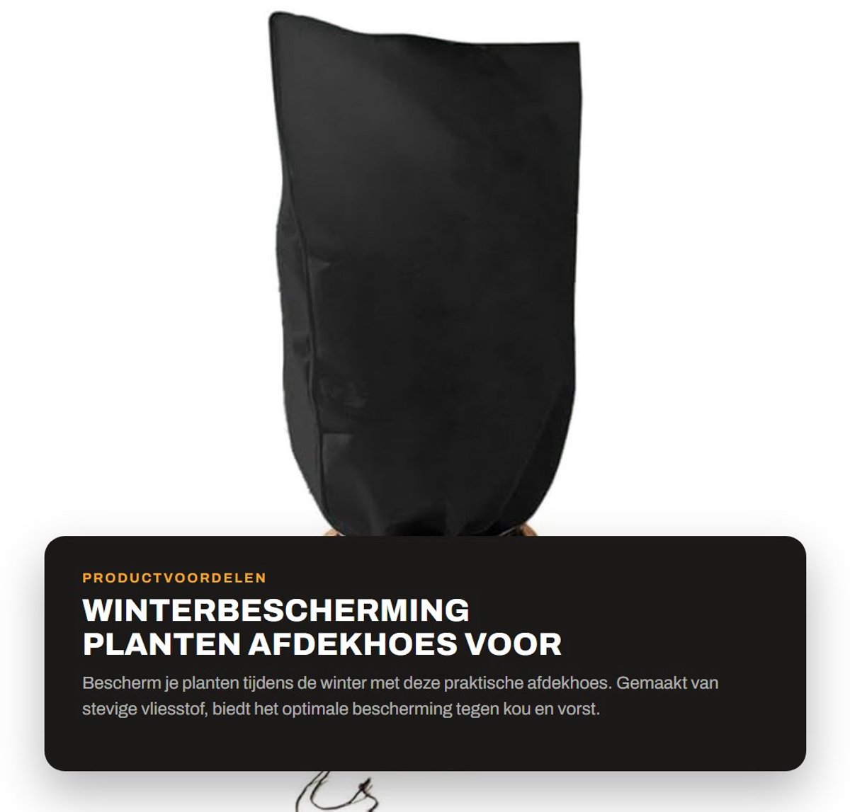 Dailygoods- Plantenbeschermingshoes - Winterbescherming - Vorstbeschermhoes - Plantenafdekking - Vliesstof - 4 Maten beschikbaar - Plantenhoes