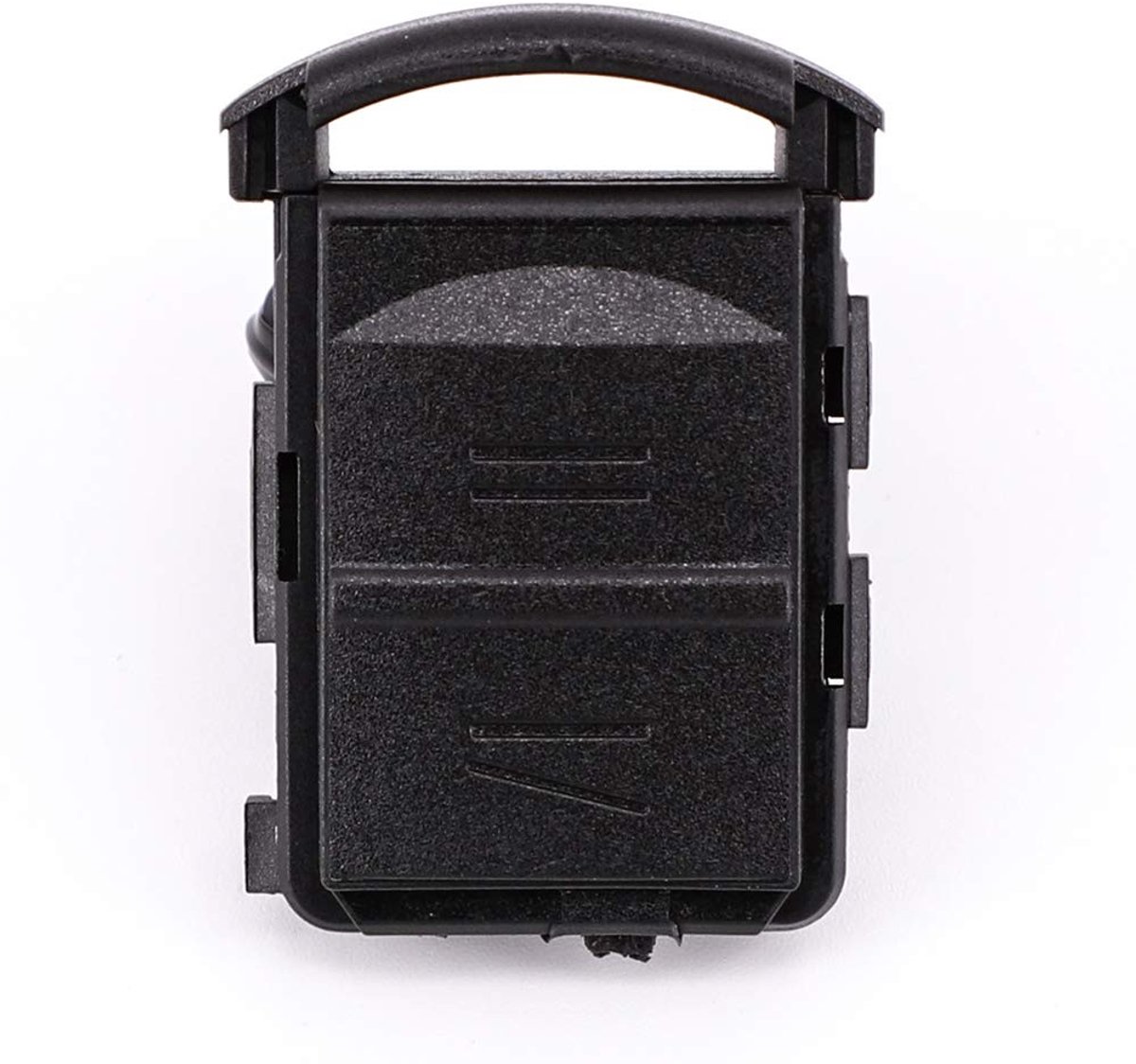 Dailygoods - Vervangende sleutelbehuizing - Autosleutelbehuizing - Kunststof - Zwart - Vervangen sleutel - Geschikt voor Opel Corsa C Combo Meriva - L...