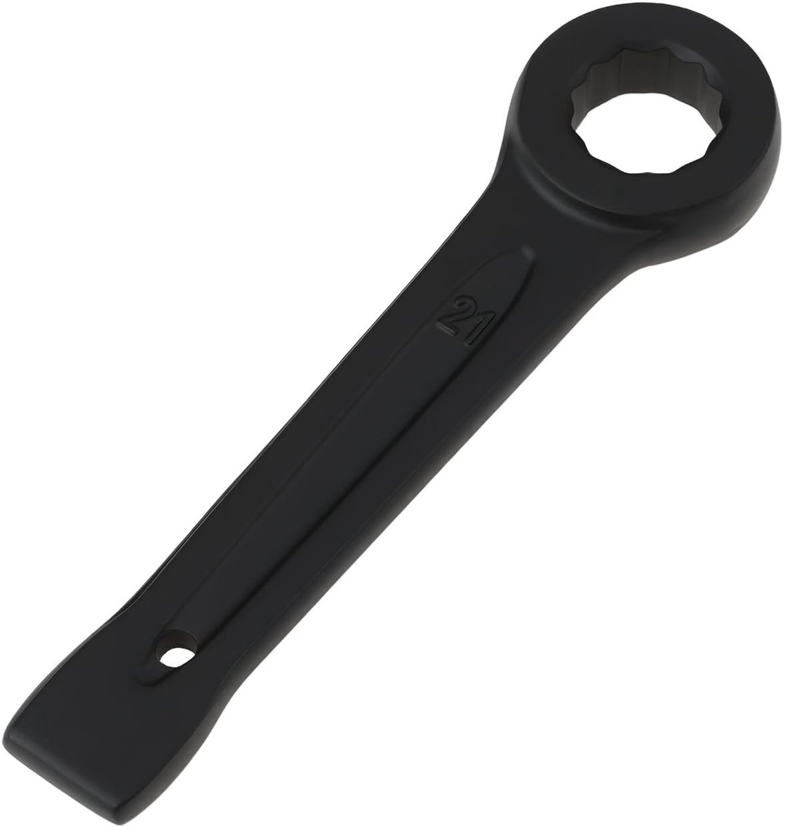 Dailygoods- Moersleutel 21mm - Pruimenbloesem Ontwerp - 14x43x166mm - Slijtvast Metalen Materiaal - Geschikt voor Auto- en Houtbewerking - Lange Levensduur - Sleutel