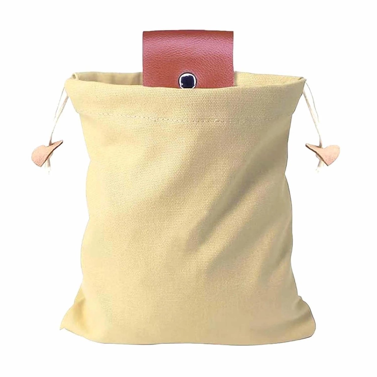Dailygoods- Canvas Tas Duurzaam - Opvouwbare Foraging Tas - Outdoor Tas - Bushcraft Tas - Linnen Tas - Hoogwaardig Canvas met Leren Riem