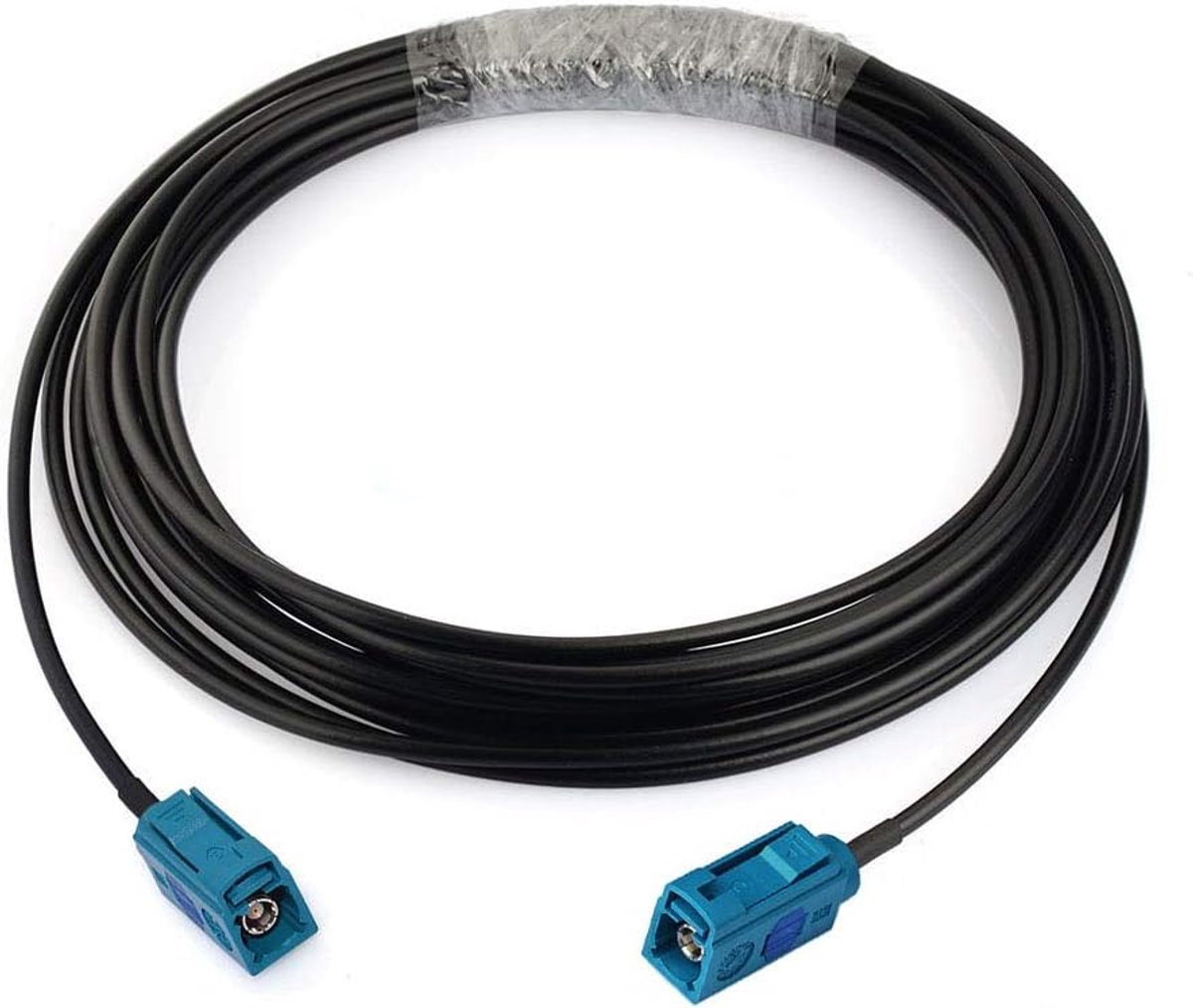 Antenne Verlengsnoer - Connectorkabel - Auto Signaal Ontvangst - Fakra Z Bus Connectie - 5 meter - Blauw