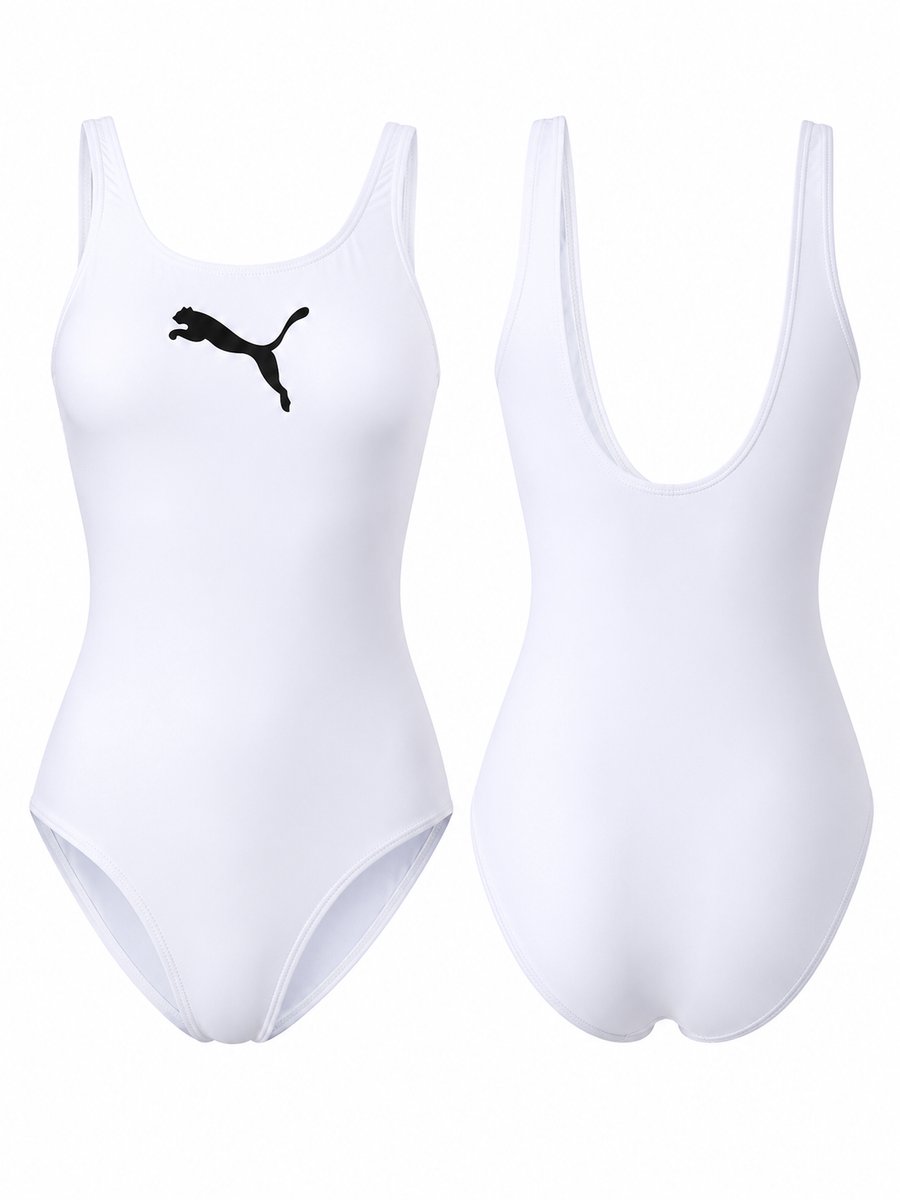 PUMA Swim dameszwempakbadmode Wit