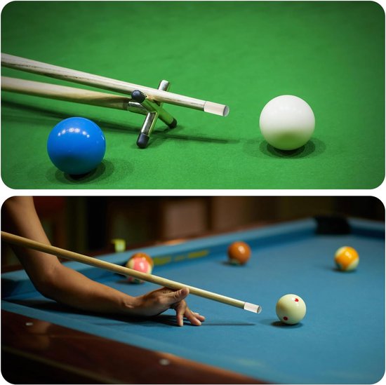Jhubersproducts - Slip-On Pool Cue Dots - Billiard Stick Sleeves - 60 Stuks - Wit - Snooker en Pole Cue Accessoires - Voor Tafelonderhoud - 9/10/12/13 van Merkloos — afbeelding 5