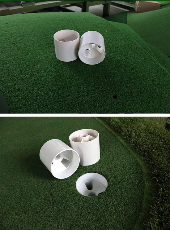 Golf Hole Cup - Oefen Hulpmiddel - Golf Oefenen - Robuust ABS Plastic - 10.8 x 10 cm - Wit van GOLF — afbeelding 2