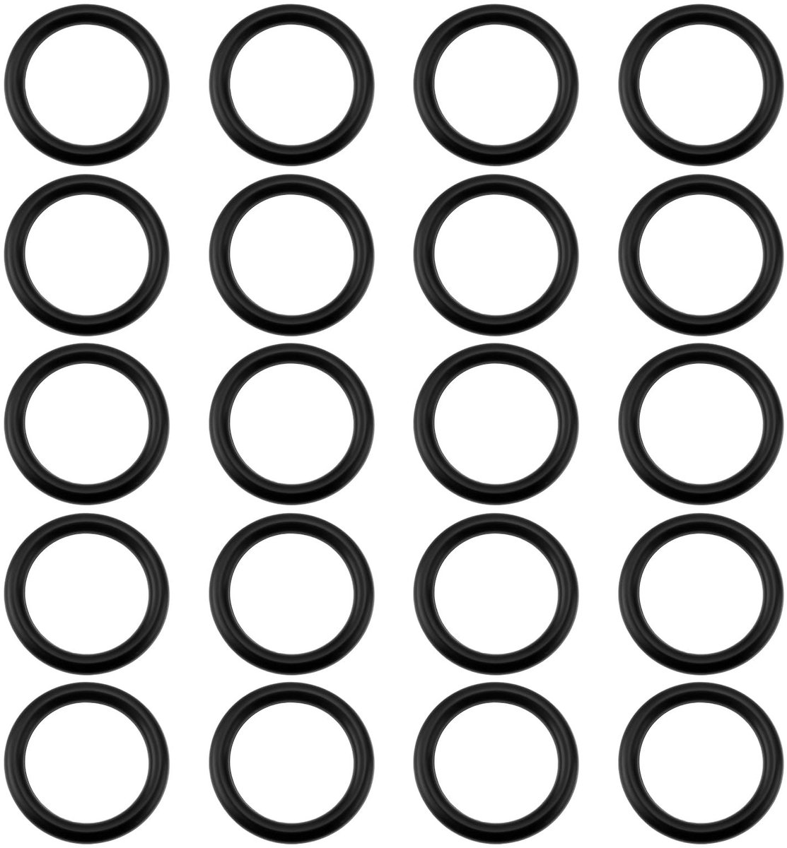 Dailygoods- O-ring 19x14x2.5mm - 20 Stuks - NBR70 Nitrile Rubber - Hoge Kwaliteit - Geschikt voor Hydraulische/Pneumatische Toepassingen - Stabiele Dichting - Rubberring