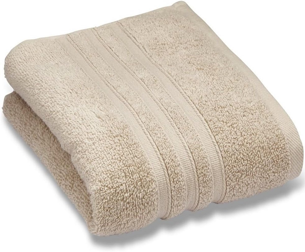 Badlaken - Grote handdoek - Badkamer comfort - Zero twist katoen - 90 x 140 cm - Naturel