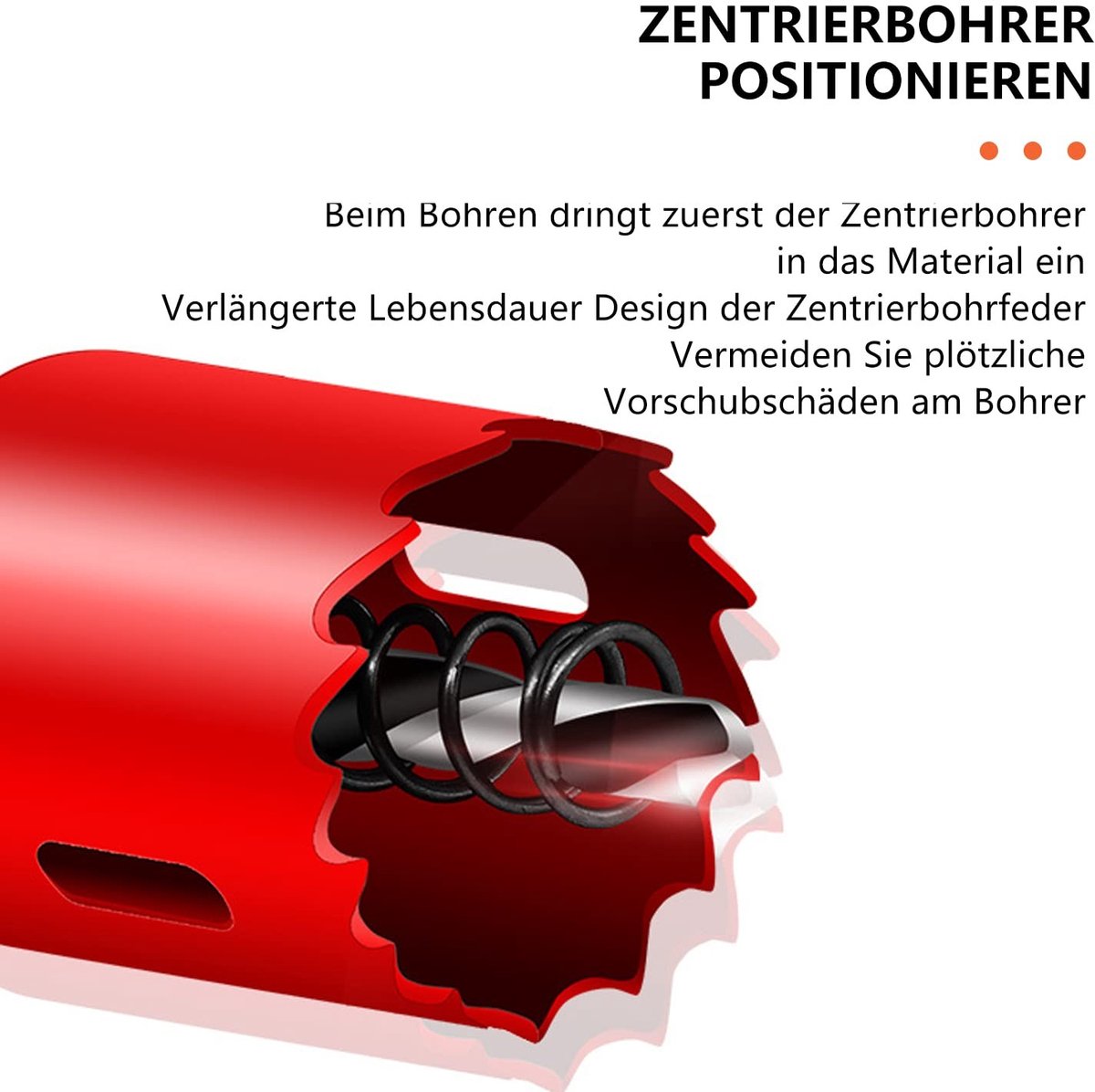 Dailygoods - Bi-Metaal Hole Saw - 75mm Zaag voor Hout en Metaal - Geschikt voor Kunststoffen - Precisie en Duurzaamheid - Voor Professioneel Gebruik -...