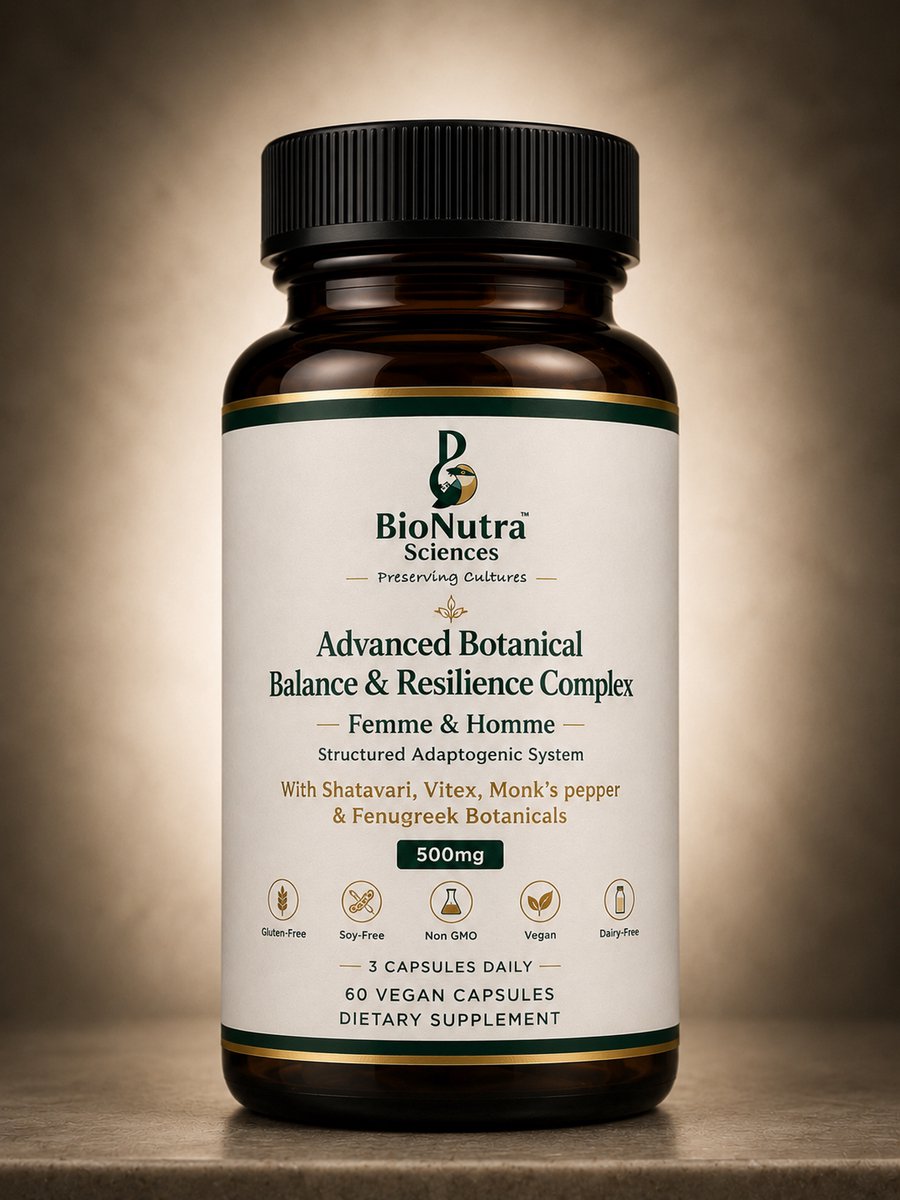 Hormonal Balance & Evening Resilience System™-Advanced Botanical Metabolism Balance, Estrogen& Resilience Complex-vegan capsules-500mg
