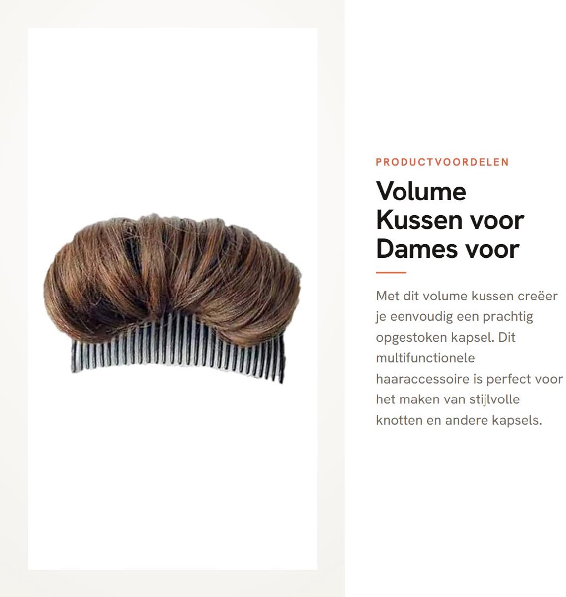 Dailygoods- Haarkussen Volume - Haarlussen Set - Haakkussen Ondersteuning - Kapselclip - Kunstleer - Multifunctionele Haaraccessoires - Buns