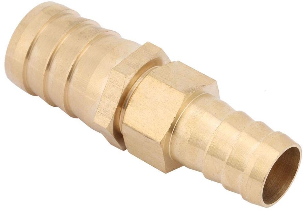 Dailygoods - Connectoren van messing - Buisverloopstuk adapter - Duurzaam en corrosiebestendig - 19-25 mm - Slangtule - Geschikt voor diverse toepassi...