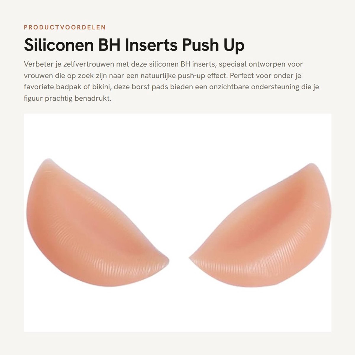 Dailygoods- BH Pads Zachte Siliconen - BH Vulling Dames - Push Up Borst Enhancers - Onzichtbare Borst Pads - Booster Pads - Voor Badpak/Bikini - Borstvergroters