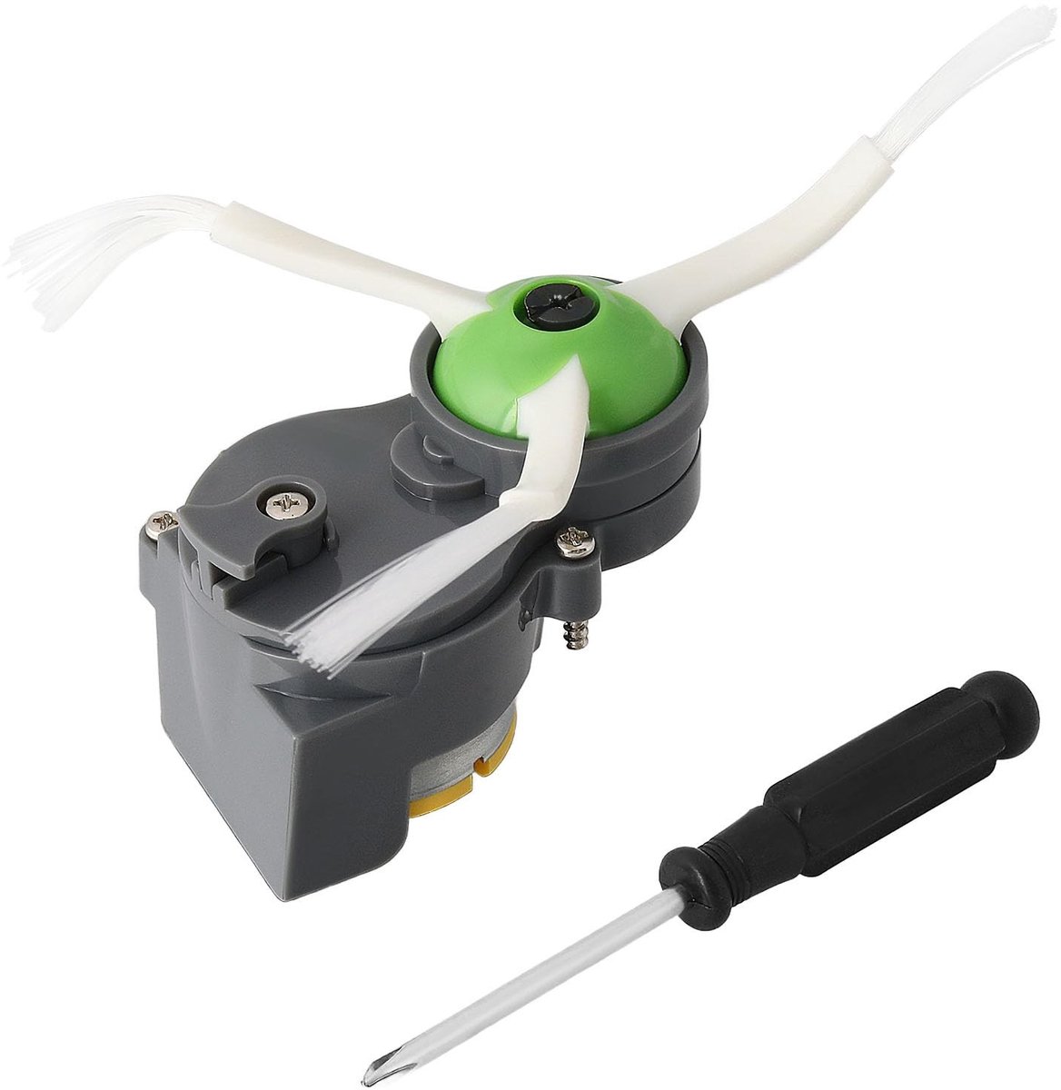 Dailygoods- Zijborstel Motor Module Vervanging - Compatibel met Roomba E5/E6/i3/i4/i5/i6/i7 - Reinigingsbereik 60x40mm - Borstellengte 31mm - Krachtige Motor - Geschikt voor 500/600/700/800/900 Series - Robotstofzuiger