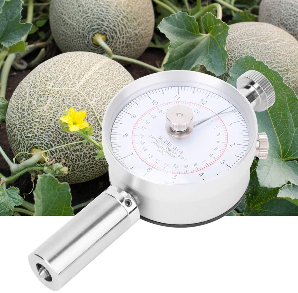 Dailygoods - Fruit Penetrometer - Hardheidstest apparaat - Voor fruitonderzoek - Handmeter - Met 2 meetkoppen - Ideaal voor fruittelers - Geschikt voo...