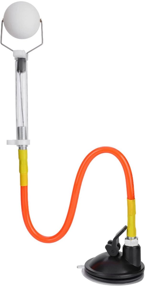 Dailygoods- Tafeltennis Trainer Duurzaam - Verstelbare Training - Antislip Zuignap - Hoogwaardige PVC - Verbeter Basisvaardigheden - Telescopische Stang - Tafeltennis Oefenapparaat