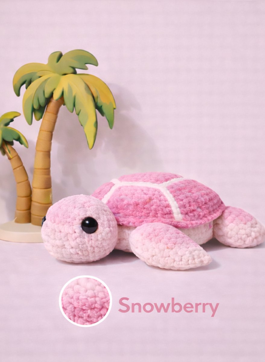 Zazu Zeeschildpad haakpakket - 437 Snowberry - compleet pakket - big darling monochrome - Scheepjes