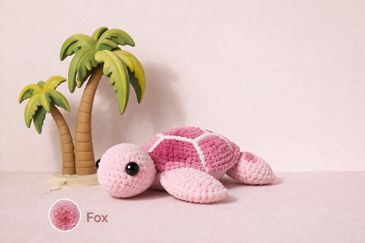 Zazu Zeeschildpad haakpakket - 433 Fox - compleet pakket - big darling monochrome - Scheepjes