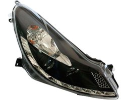 Koplampen Opel Corsa D - Auto Verlichting - Auto Opwaarderen - DRL Look - 2 Stuks - Zwart