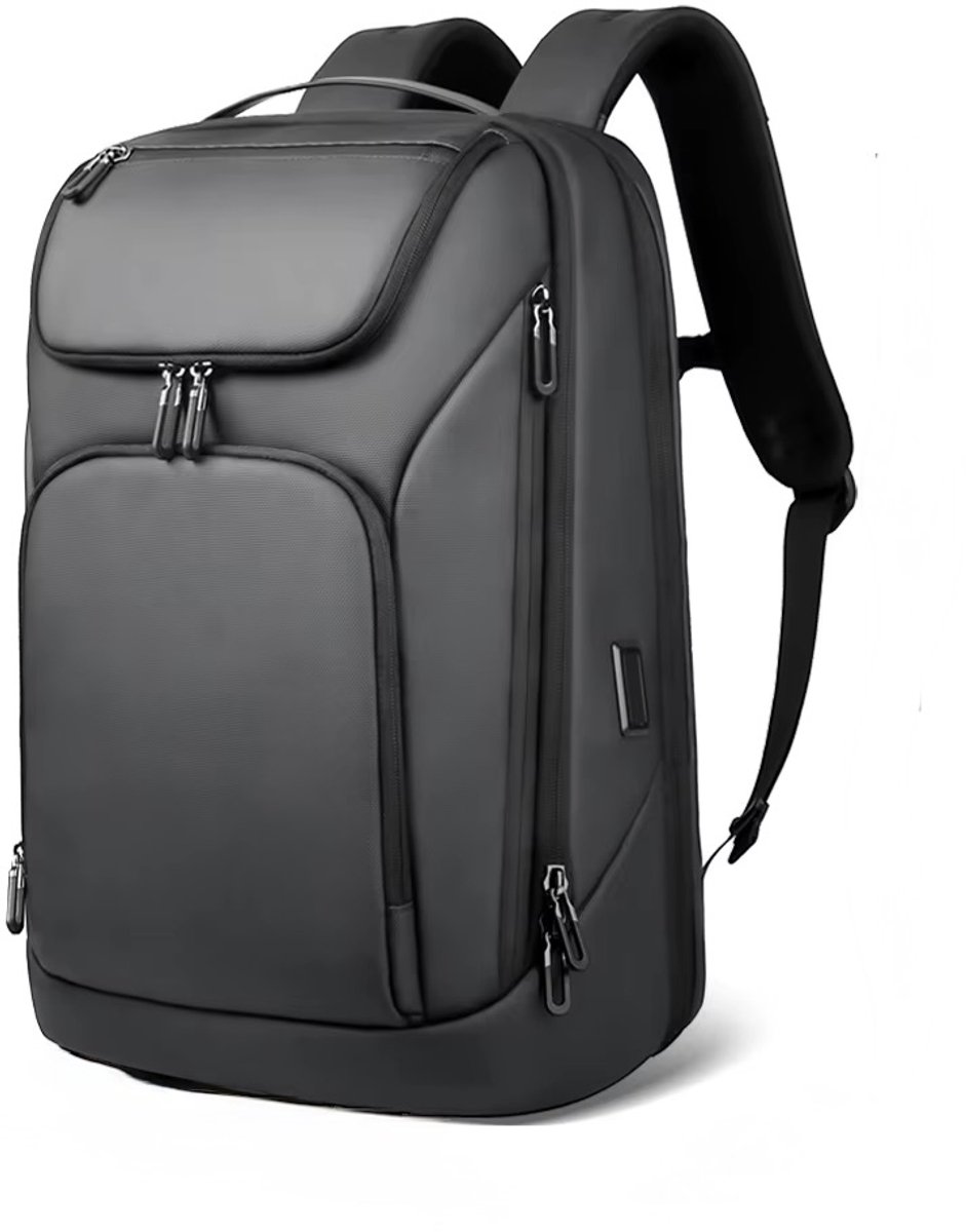Laptop Rugzak 17.3 inch - Waterafstotende Backpack met USB Poort - Front Loader - Anti-Diefstal