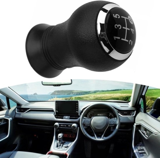 Versnellingspook Knop - Schakelknop Auto - Auto Rijervaring Verbeteren - 5/6 Snelheidsschema - 5 cm - Zwart — afbeelding 3