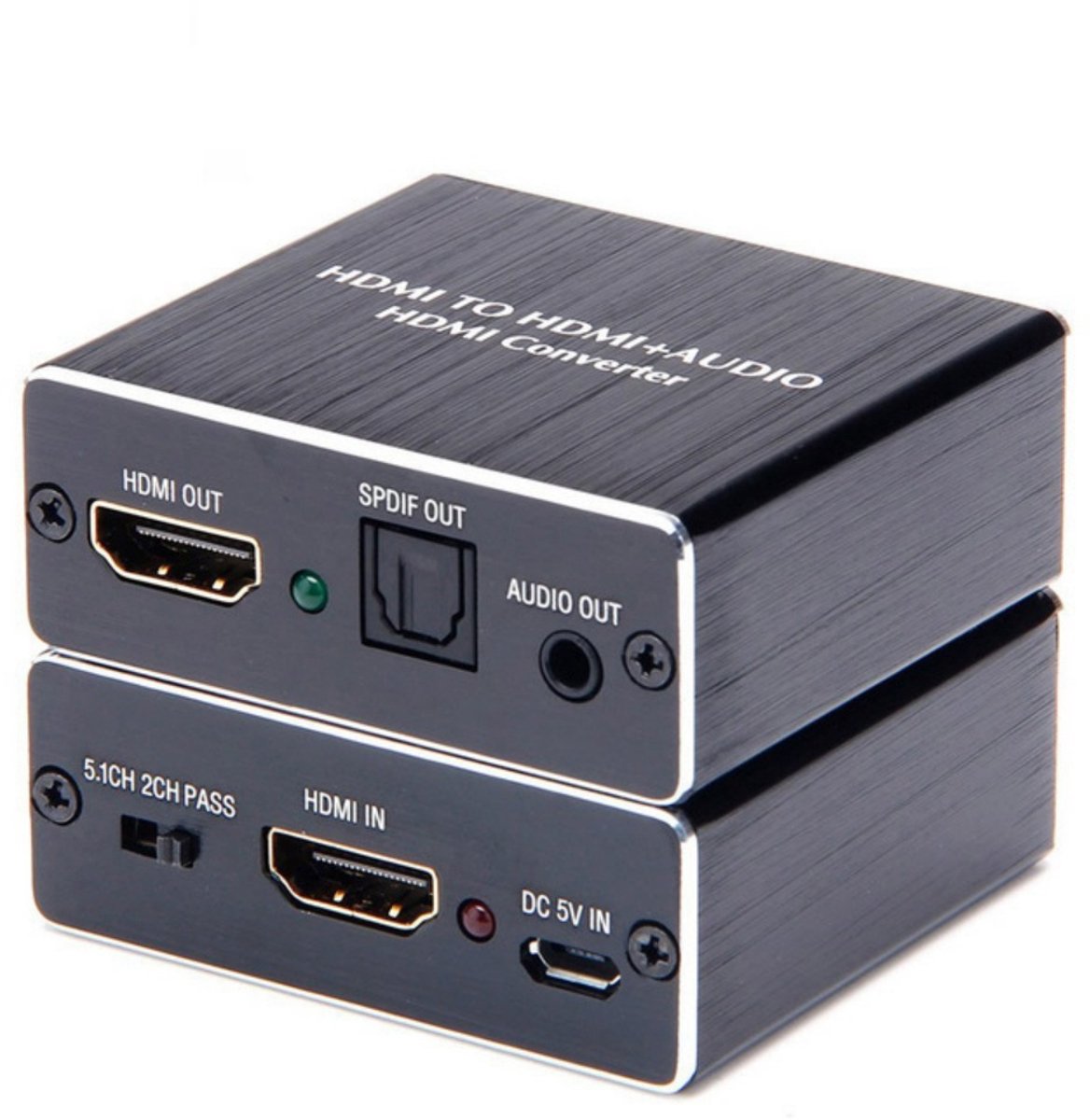Image of GELLDG HDMI-audiosplitter - HDMI-audio-extractor - 4K HDMI optische splitteradapter - Toslink SPDIF 3,5 mm stereo L/R audio-uitgang - Ondersteunt 5.1-kanaals, HDCP 3D, 1080p, Dolby Digital, DTS, PCM