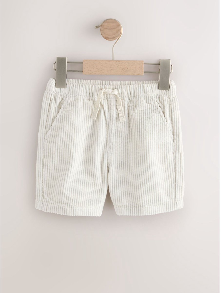 Next - Jongens - Corduroy pull-on short - Wit
