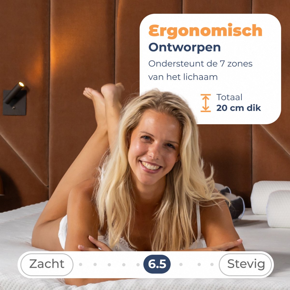 Best Life Pocketvering Matras 90 x 200 cm - Traagschuim & Koudschuim Matras - 20 CM - Eenpersoons — afbeelding 6