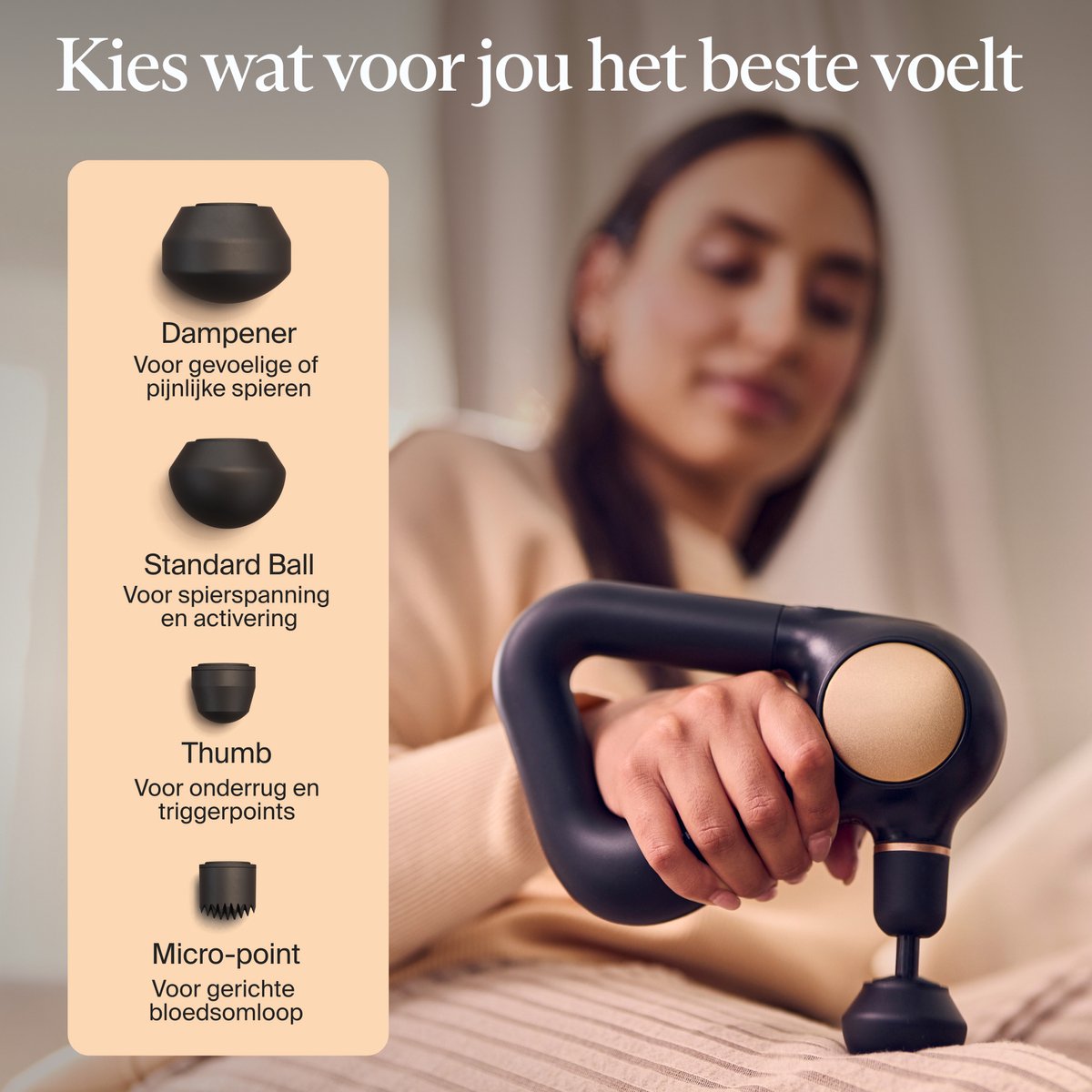 Therabody Theragun Sense - Massage Gun - 4 Opzetstukken - afbeelding 3