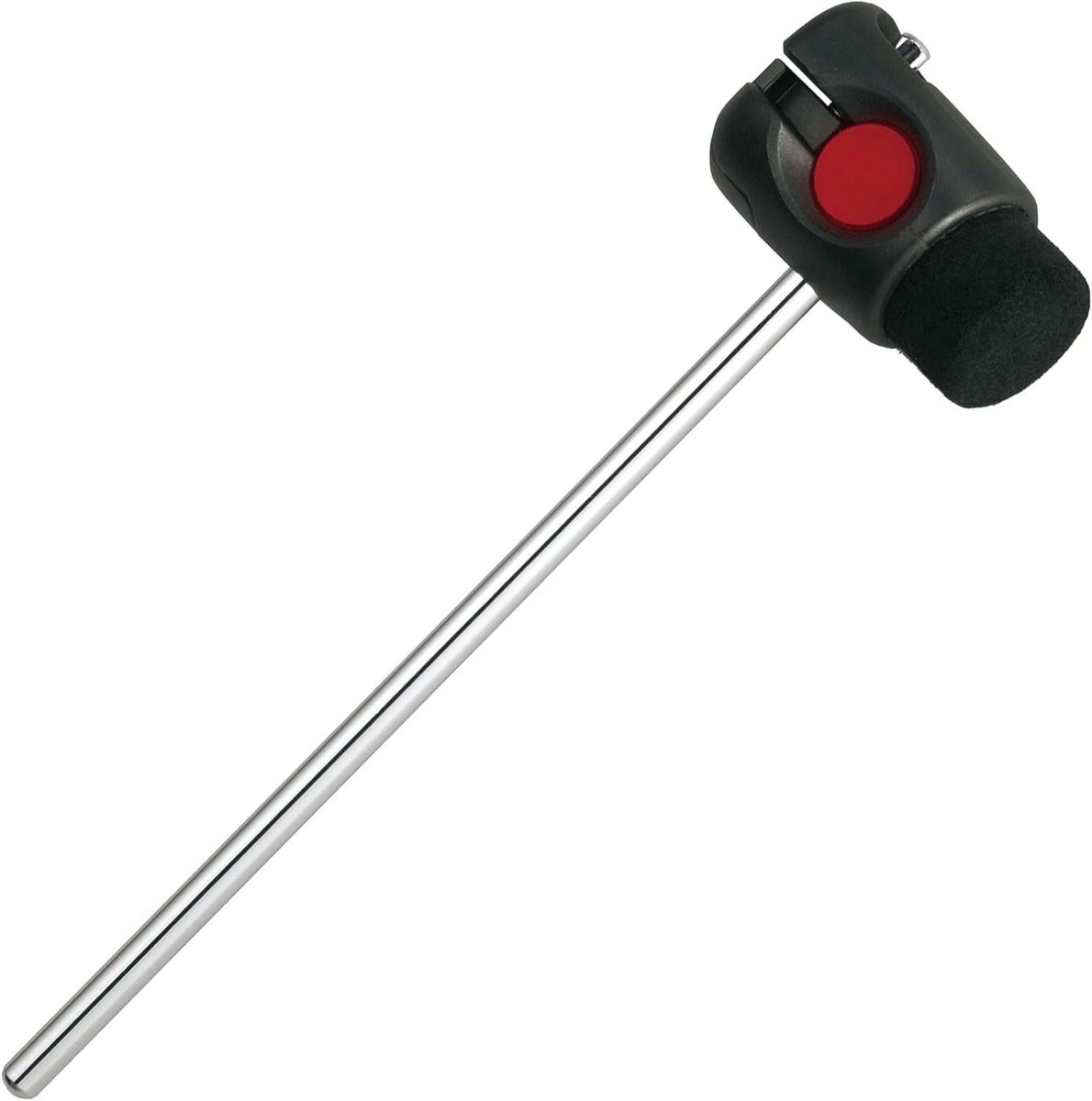 Bassdrum Beater - Drum Stik Mallet - Basdrum Slag - Smallere Diameter Langere Kop - 0.15 Kilogram - Brown