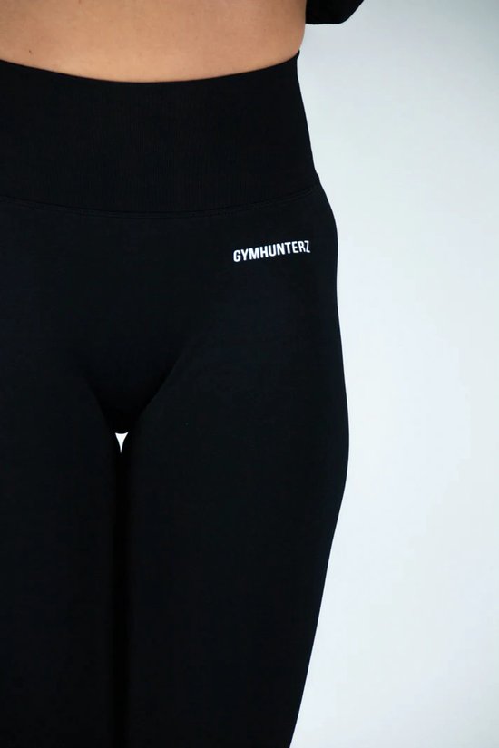 Fitness legging - Legging hoge taille - Legging Gym Sport - Hardloop - Yogabroek voor dames - Sneldrogend, ademend en rekbaar - Spandex / Nylon - Kleur Zwart - Maat XS — afbeelding 4