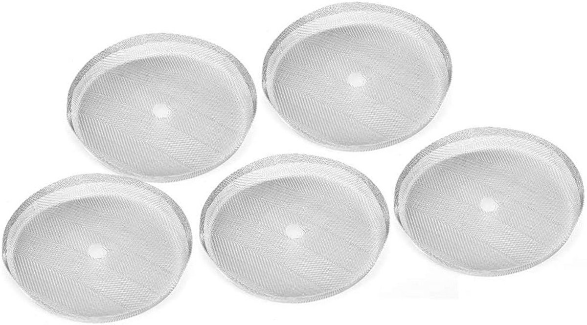 Set van 5 Herbruikbare Koffiefilters voor Franse Pers - RVS Filtermesh voor 3 Kopjes Koffie, Perfect voor Cafetière en Koffiemaker