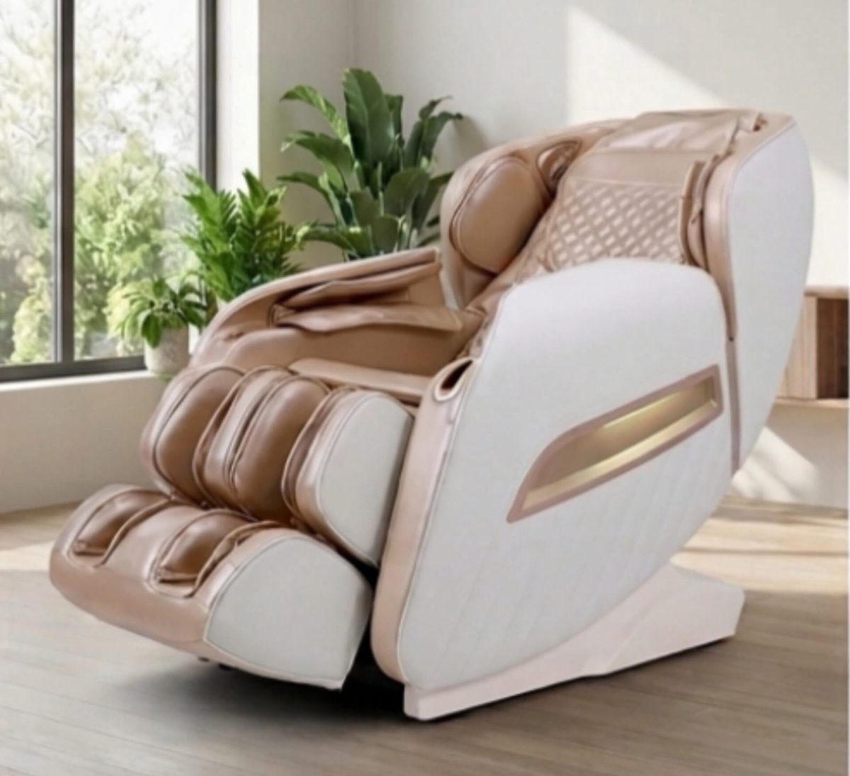 Elektrische Massagestoel Zero Gravity 140x76x113 cm – Shiatsu Full Body Massage Stoel met Warmtefunctie, Bluetooth & USB – Luxe Relaxstoel voor Thuis & Kantoor – Urbanhome