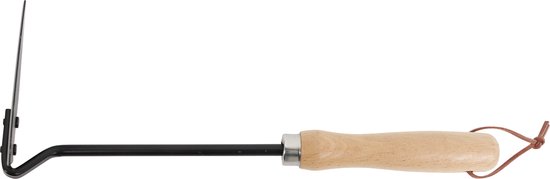 HOME It® Japanse handhak - Tuingereedschap voor onkruid verwijderen, grond losmaken en wortels snijden - Met houten handvat en leren ophanglus - Compacte hak voor precisiewerk in de tuin van Merkloos	 — afbeelding 2