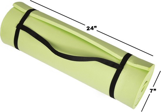 Slaapkussen Schuimmat - Kampeermat Yoga Mat - Buiten Slapen - Antislip Gestructureerd Oppervlak - 72 inch x 24 inch - Groen — afbeelding 4