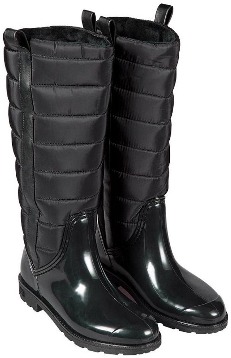 gevoerde Fashion dames regenlaars van XQ 38 Zwart