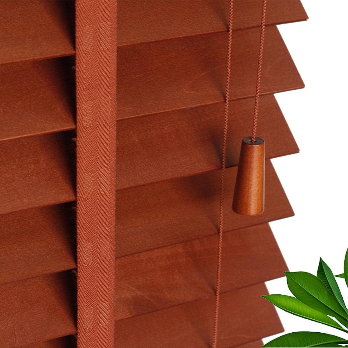 Houten Jaloezieën - Venetian Blinds Gordijnen - Privacy en Zonwering - Massief Houten Lame