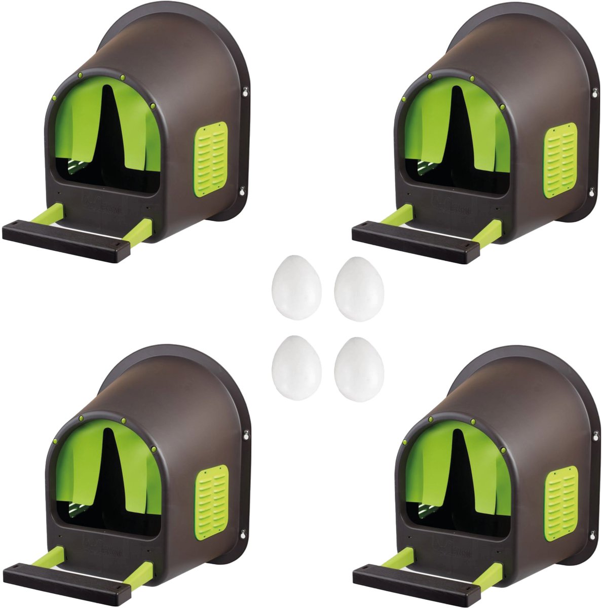 Legenesten voor kippen - MyCozynest - 4 STUKS - Legenest voor maximaal 5 kippen voor wandmontage - Kippennest - Pluimveennest
