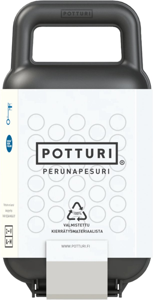 Potturi aardappelwasser 100% gerecycled plastic - zwart